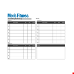 Powerlifitng Workout Log example document template