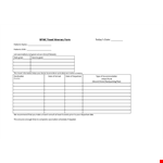 Patients Travel Itinerary example document template
