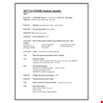 Custom Student Agenda example document template