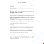 security-agreement-template