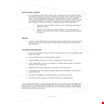 Strategic Sales Account Plan example document template