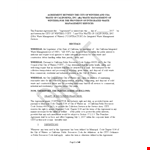 Franchise Agreement: Contractor Services for Waste Management example document template