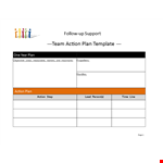 Simple Team Action Plan Template example document template