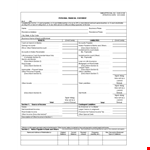 Free Personal Financial Statement Template - Easily Describe Your Income and Assets in Sections example document template