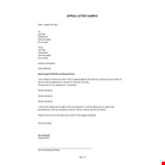 Appeal Letter Sample example document template