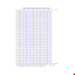 Free Table Chart Template - Create and Analyze Charts for Scores, Values, and Tables example document template