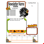 Newsletter Template - Create Engaging Newsletters | Writing & Reading | Science example document template