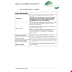 Information Security Policy - Protecting Your Business and Data example document template