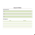 Create a Powerful Request with Our State-specific Petition Template example document template