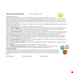 Preschool Newsletter Template - Engage Children and Enhance Learning example document template