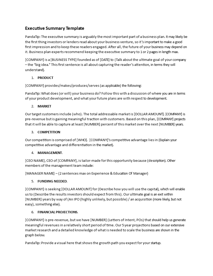 Best Executive Summary Template For Business Market Analysis More best-executive-summary-template-for-business-market-analysis-more
