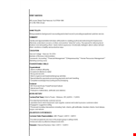 Entry Level Banking Job Resume example document template