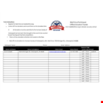 Donation Tracker Form Template example document template