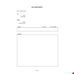 Fax Cover Sheets example document template