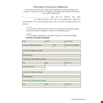 Complete Your Vehicle Transfer with an Odometer Disclosure Statement | State Requirements Included example document template