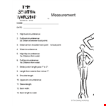 Simple Measurement Chart example document template