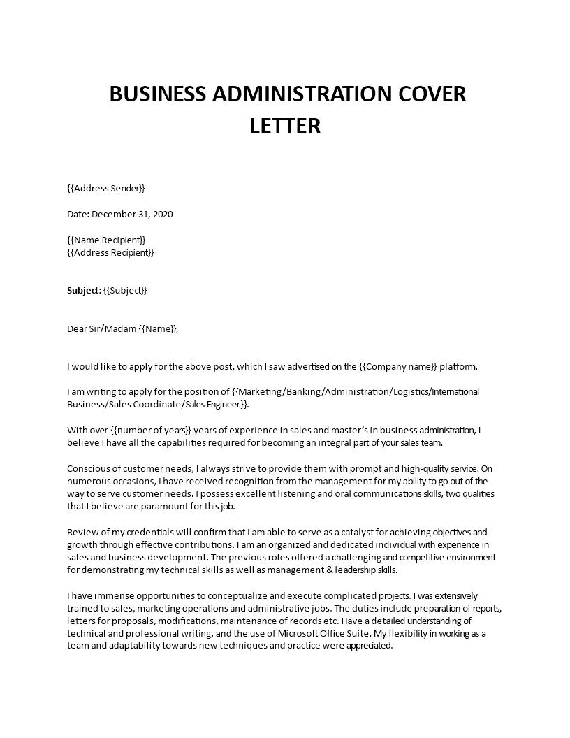 administration assistant cover letter uk