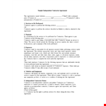 Client Independent Contractor Agreement - Contractor Services & Agreement example document template
