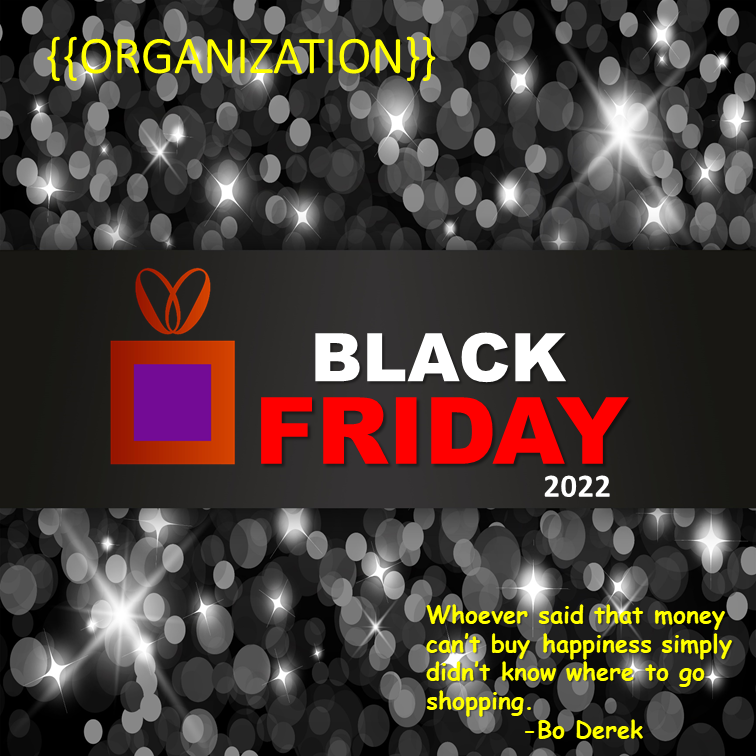 black friday social media post example