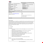 Social Media Specialist Job Description example document template