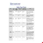 Sleep Chart example document template