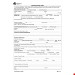 Hazard Incident Report Form example document template