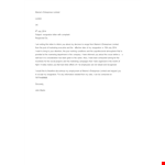 Employee Resignation Complaint Letter Template example document template