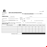 Employee Expense Report - Easily Track, Manage and Approve Employee Payments & Claims example document template