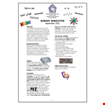 Preschool Newsletter Template - Engage Parents and Impress with Child-Focused Content example document template