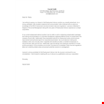 Employment Advisor example document template