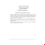 Clinical Research Template example document template