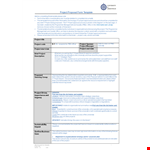 Project Proposal Template - Streamline Your Process, Manage Costs, and Engage Staff example document template