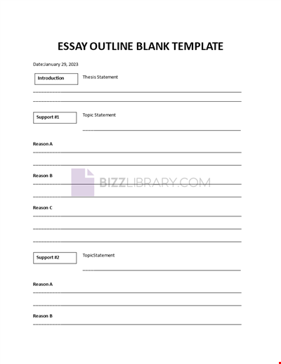 Essay Outline Format