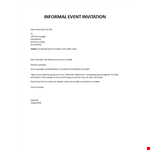 Event Invitation Email Template example document template 