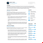 Visual Ux Designer Resume example document template 