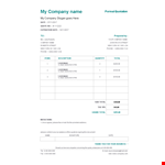 Get a Price Quotation from Company - Affordable Quote and Total Cost example document template