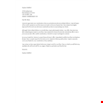 Interview Offer Decline Letter Template example document template