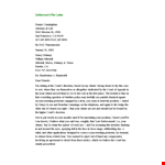 Legal Settlement Offer Letter example document template