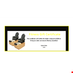 Fitness Gift Certificate Template - Create Personalized Certificates example document template