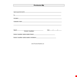 Get Your Child's Permission Slip Signed - Contact Parent or Guardian by Phone example document template