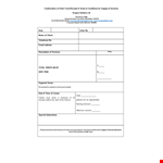 Order Confirmation example document template