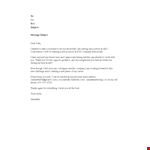 Farewell Email Template - Create a Thoughtful Goodbye Message | Position-Specific example document template 