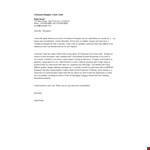 Freelance Cover Letter example document template