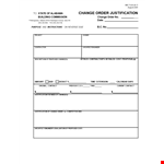 Proposed Order Form Template for Changing Contracts | Company Name example document template