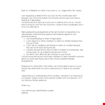 Excuse Letter Template for Jury Duty | Child & Children example document template