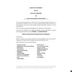 Subcontractor Agreement Template for Your Company | Insert and Customize example document template