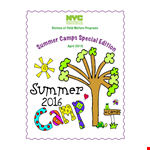 Opta E Newsletter Summer Camps - Find the Perfect Program for Your Child example document template 