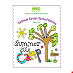 Opta E Newsletter Summer Camps - Find the Perfect Program for Your Child example document template
