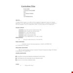 Professional Marketing Resume Format example document template