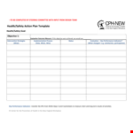 Health And Safety Action Plan Template example document template